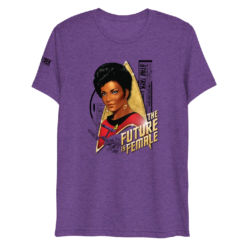 Great Bargains Star Trek: The Original Series Uhura The Future Is Female Adult Tri-Blend T-Shirt Great Bargains Star Trek: The Original Series Uhura The Future Is Female Adult Tri-Blend T-Shirt