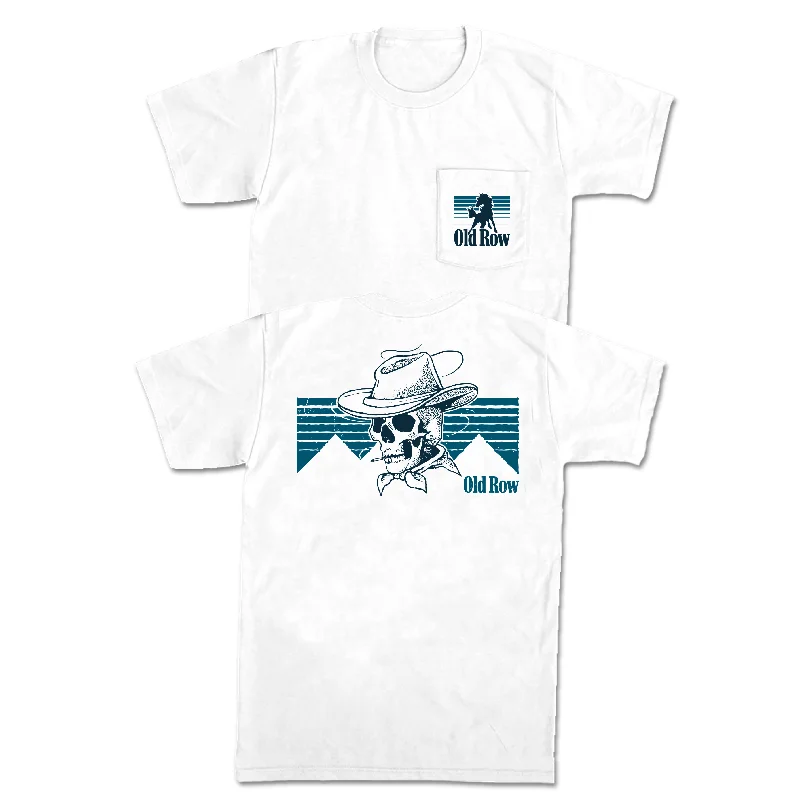 The Best Prices The Cowboy Skull Pocket Tee (White)