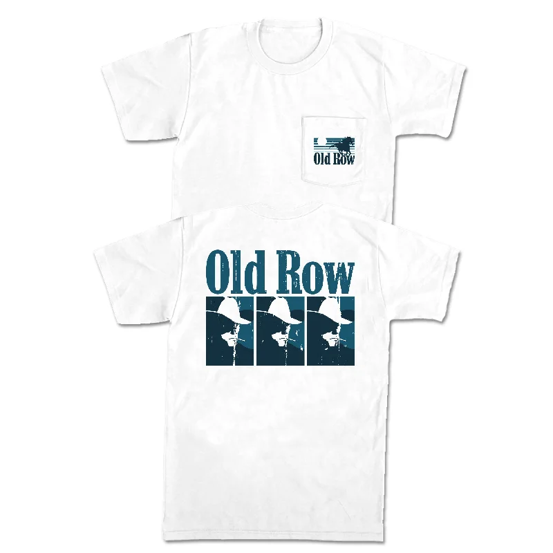 Steals and Deals The Smoking Cowboy Repeat Pocket Tee (White)