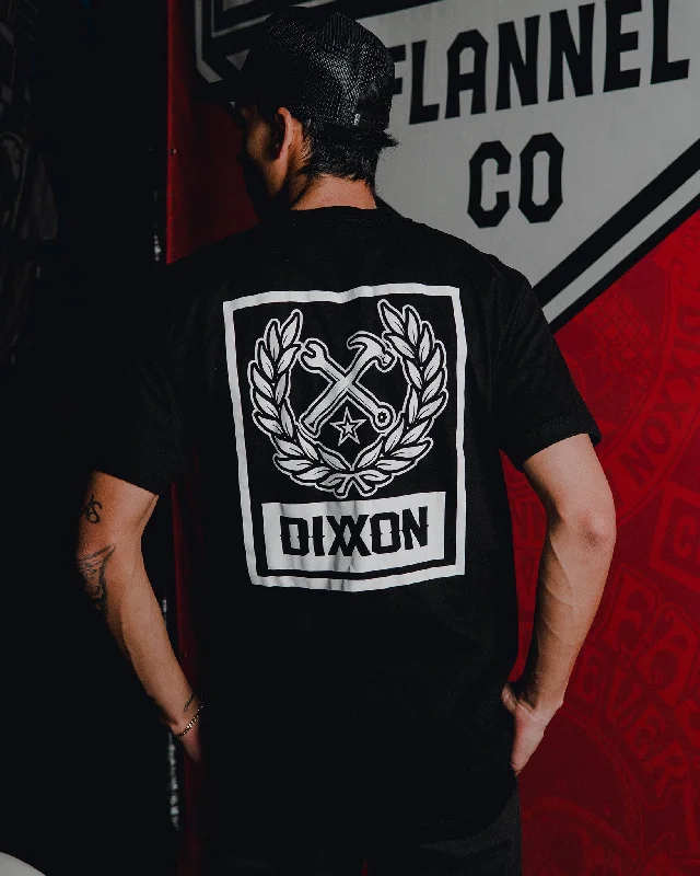 Huge Discounts White Box Crest T-Shirt - Black