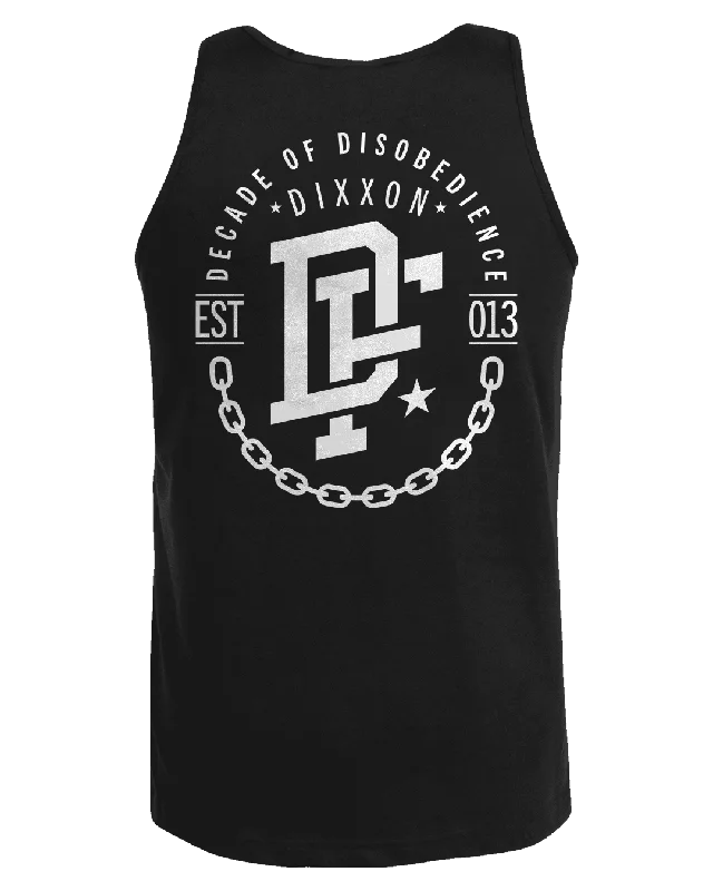 Amazing Deals White Disobedience Tank - Black