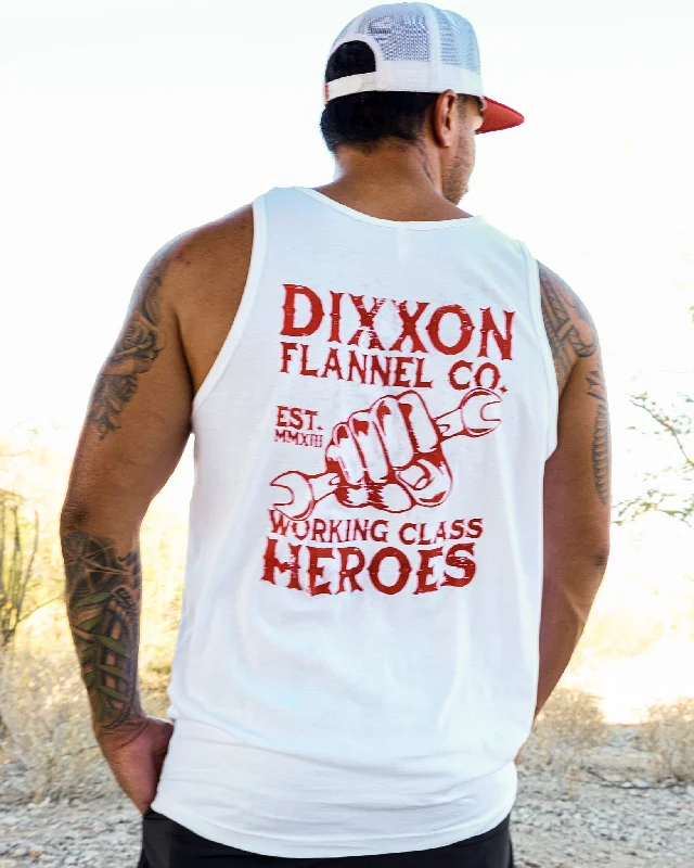 Today’s Special Working Class Fist Tank - White & Red