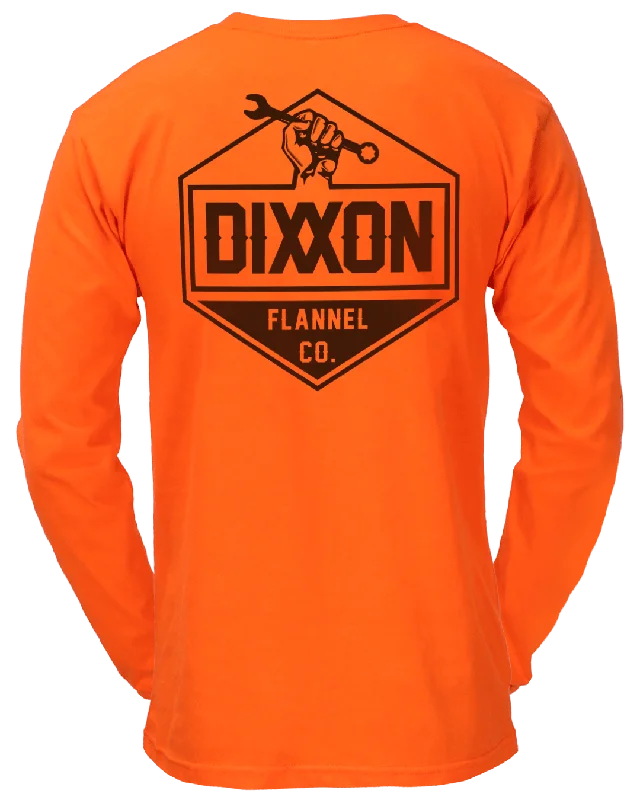 Sale Event Working Class Hi Vis Long Sleeve T-Shirt - Safety Orange